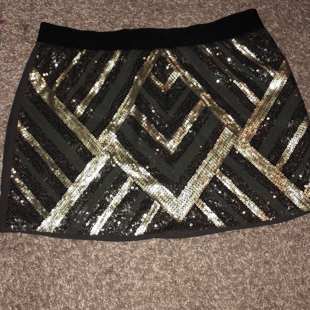 Sequin mini skirt